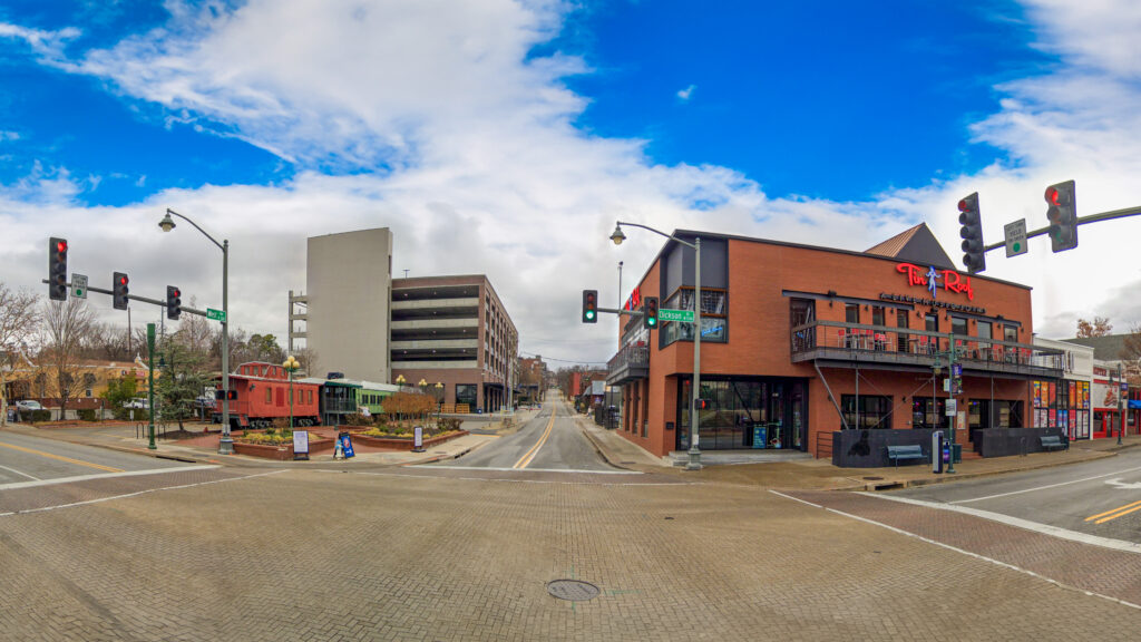 Dixon Street featuring Tin Roof Restaurant