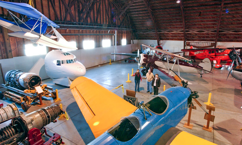 Image of Planes in a hanger at the Arkansas Air & Military Museum